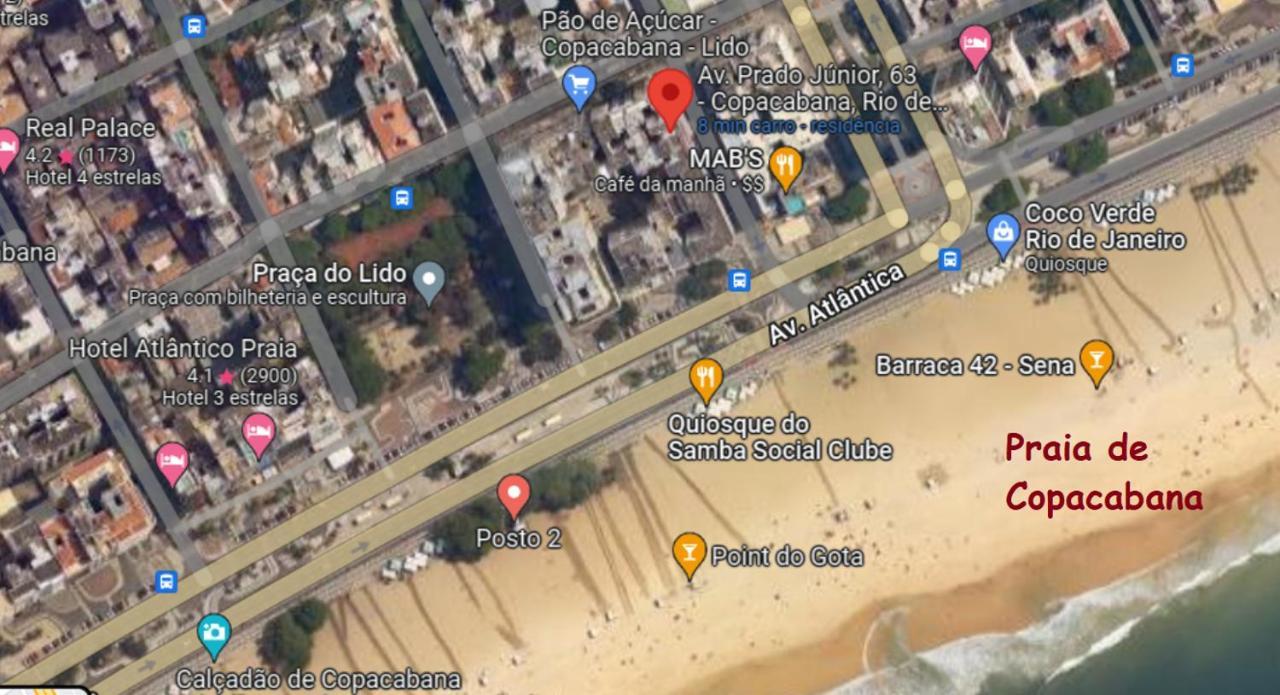 Apartamento Em Copacabana Na Quadra Da Praia *